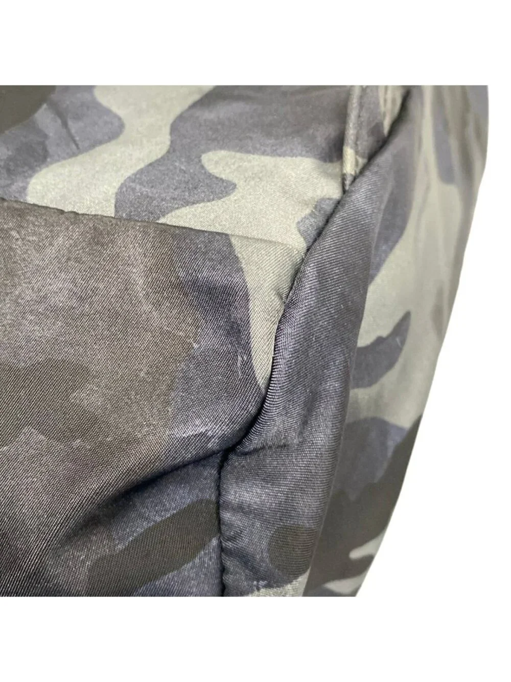 Prada Backpack Dark Navy Gray Multi Leather Tag Camouflage Pattern